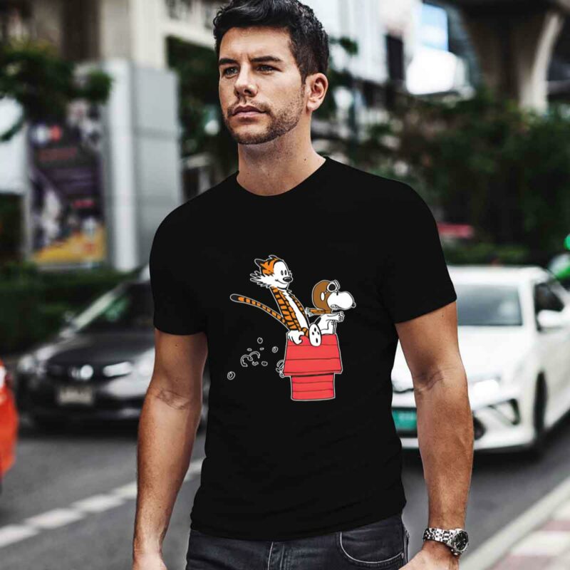 Flying Ace Hobbes And Snoopy 0 T Shirt