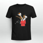 Flying Ace Hobbes And Snoopy 3 T Shirt