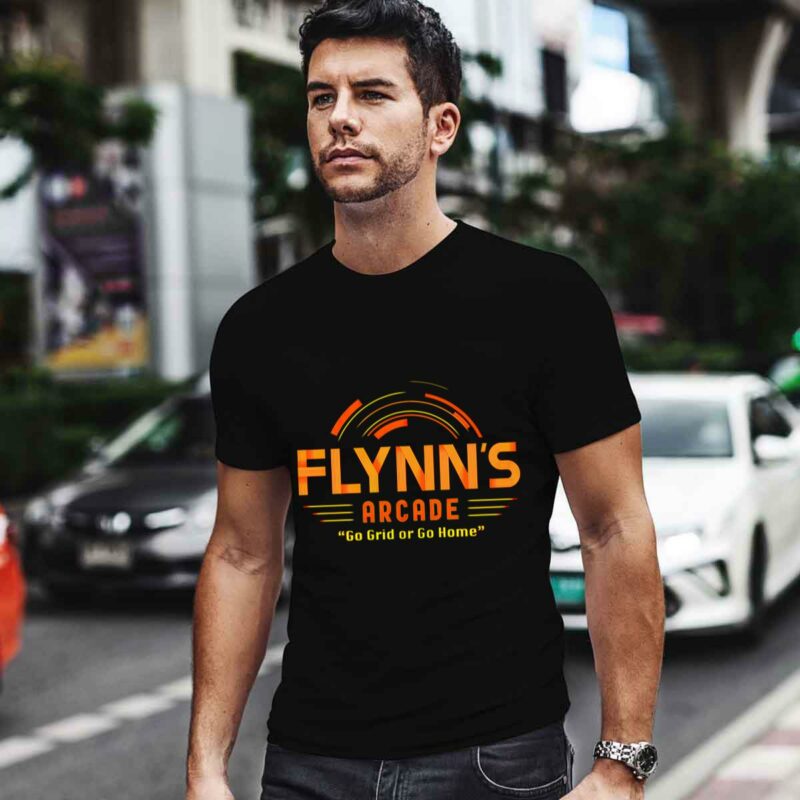 Flynns Arcade Go Grid Or Go Home 0 T Shirt