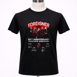 Foreigner 50th Anniversary 1976 2026 Signature 1 T Shirt.jpg