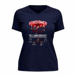 Foreigner 50th Anniversary 1976 2026 Signature 9 Womens V Neck.jpg