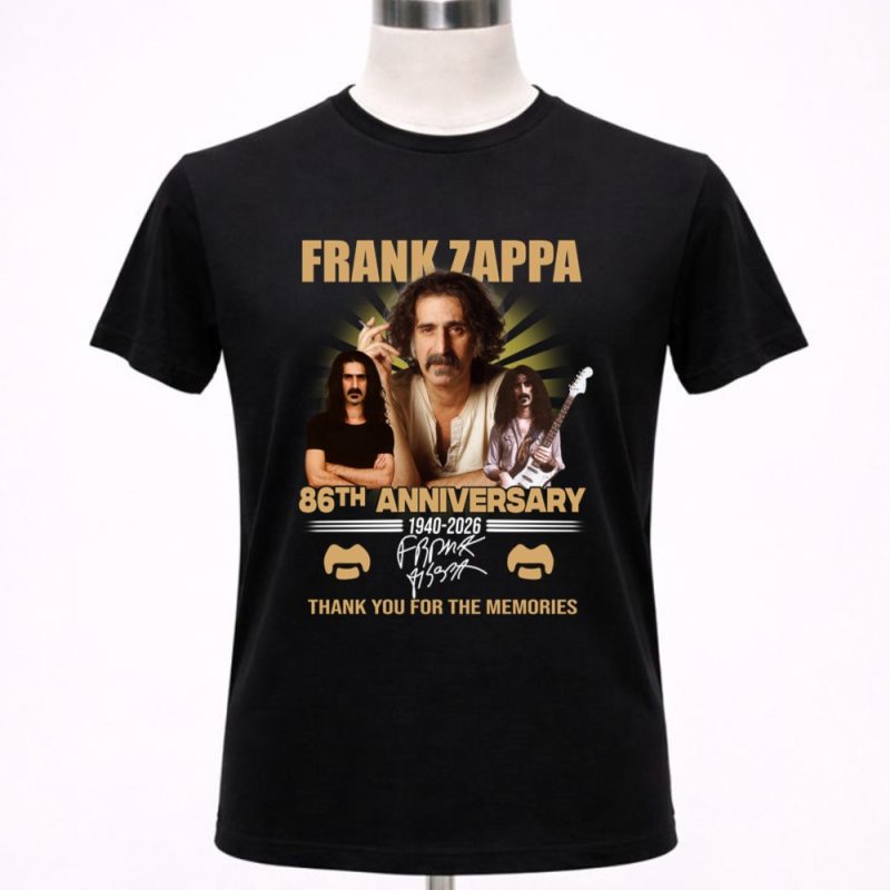 Frank Zappa 86th Anniversary 1940 2026 Thank You For The Memories 1 T Shirt.jpg