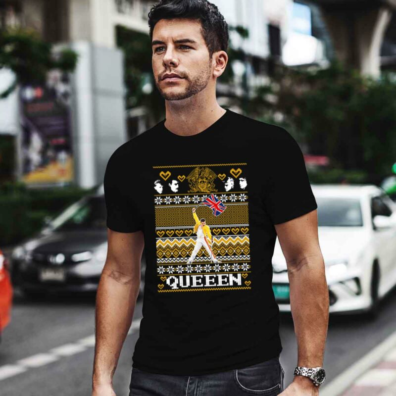Freddie Mercury Queen Christmas Ugly 4 T Shirt