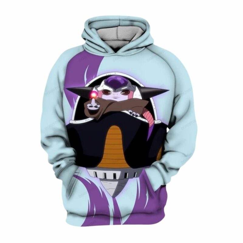Frieza baby yoda star wars dragon ball 3d hoodie 1