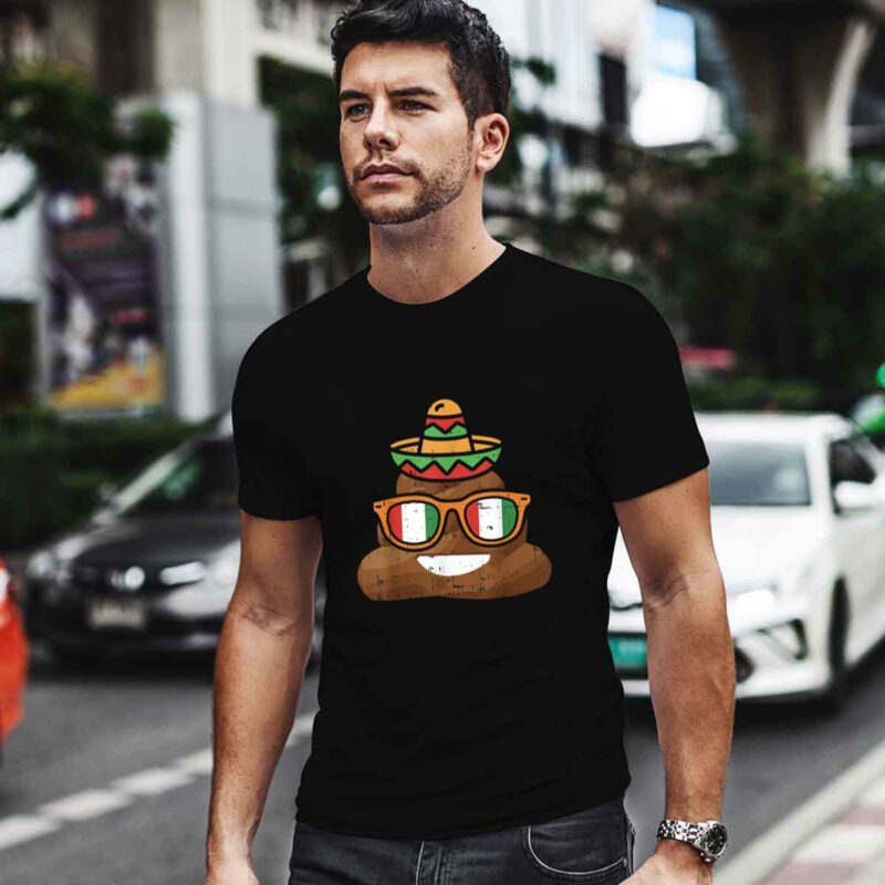 Funny Cinco De Mayo Poop Emoji Mexican Emoticon 0 T Shirt