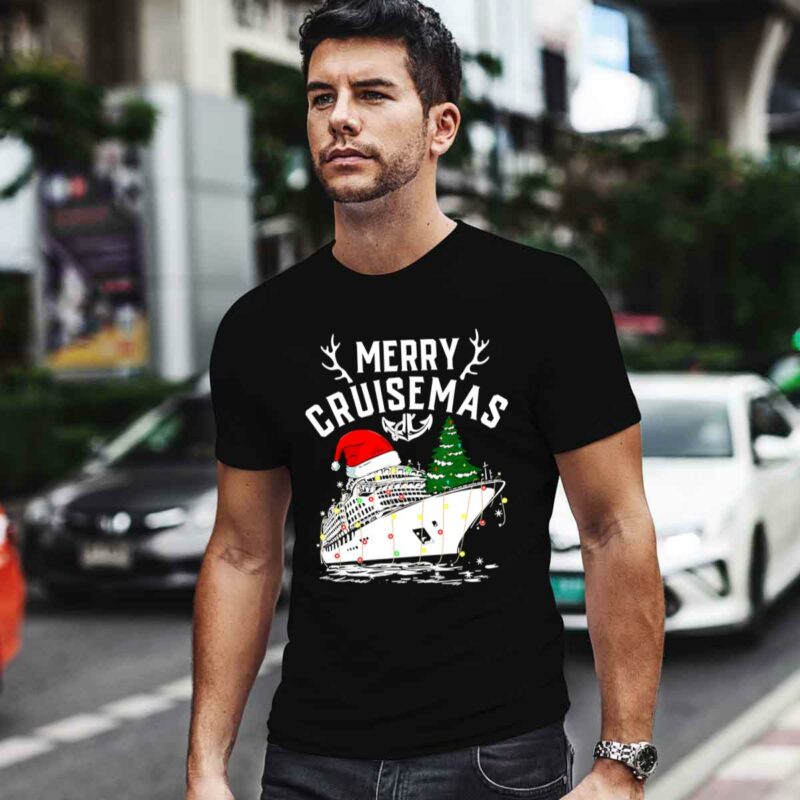 Funny Cruise Santa With Ornaments Merry Cruisemas For Christmas 0 T Shirt