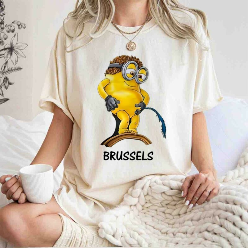 Funny Minion Pee Brussels 0 T Shirt