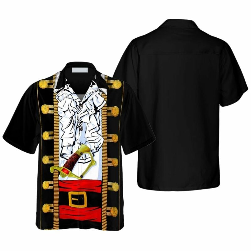 Funny halloween pirate costume hawaiian shirt 1