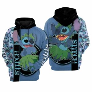 Funny Stitch Hula Dance All Over Print Hoodie