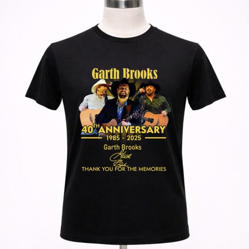 Garth Brooks 40th Anniversary 1985 2025 Signature 1 T Shirt.jpg