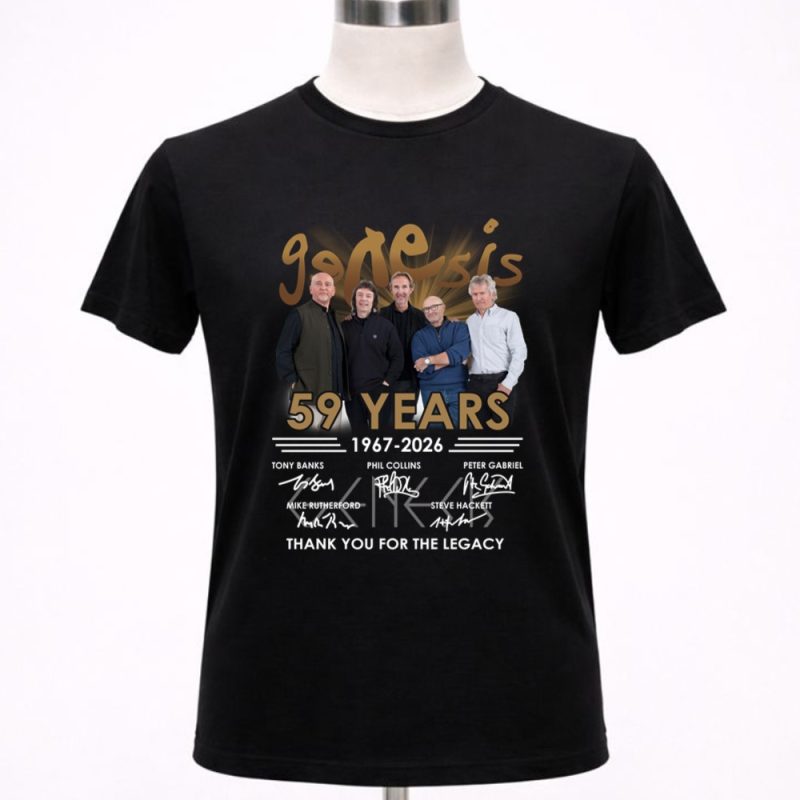 Genesis 59 Years 1967 2026 Signatures 1 T Shirt.jpg