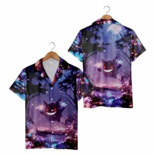 Gengar Pokemon Hawaiian Shirt
