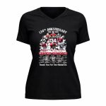 Georgia Bulldogs 134th Anniversary 1892 2026 Signature Thank You For The Memories 5 Womens V Neck.jpg