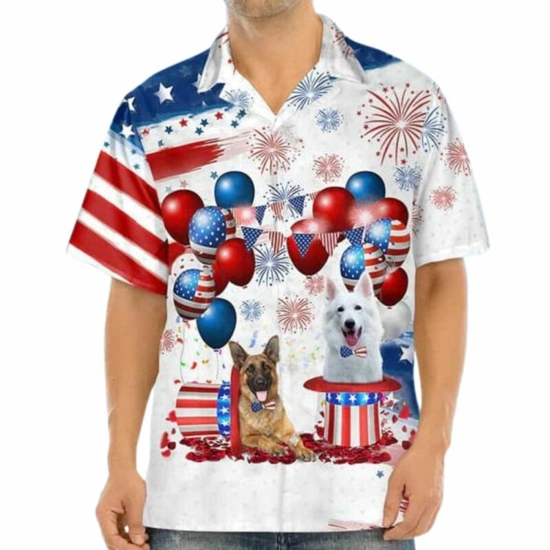 German shepherd independence day hawaiian shirt 1 1