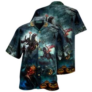Get Here Dark Horse Where Is My Head Halloween Hawaiian Shirt