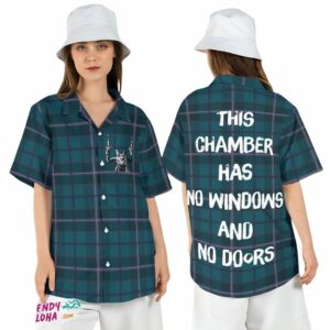 Ghost Dog Haunted Mansion Chamber With No Windows Halloween Hawaiian Shirt