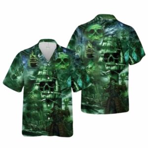 Ghost Ship Mystery Theme Hawaiian Shirt