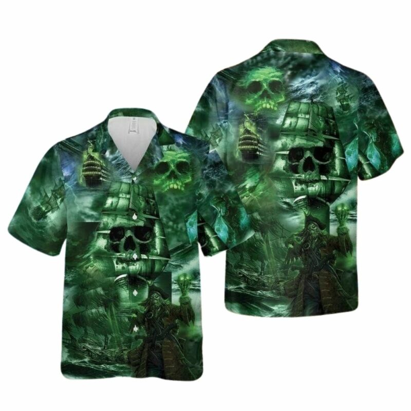 Ghost ship mystery theme hawaiian shirt 1