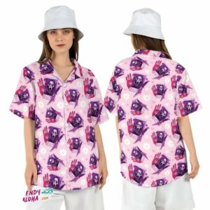 Ghostface Pink Horror Scream Movie Call Me Halloween Hawaiian Shirt