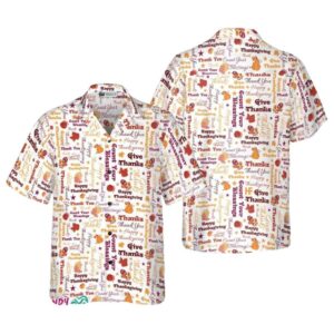 Give Thanks For Thanksgiving Day Hawaiian Shirt