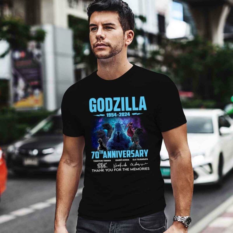 Godzilla 1954 2024 70Th Anniversary Thank You For The Memories 0 T Shirt