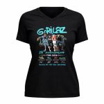 Gorillaz 28th Anniversary 1998 2026 Thank You For The Memories Signature 5 Womens V Neck.jpg