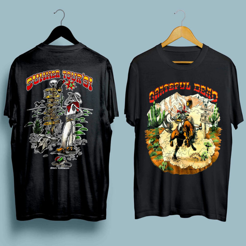 Grateful Dead 1991 Summer Tour 91S Front 4 T Shirt
