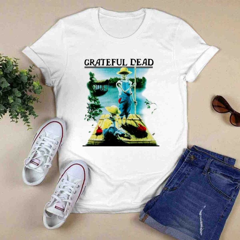 Grateful Dead 1995 Spring Mark Twain Huckleberry Finn Front 6 T Shirt