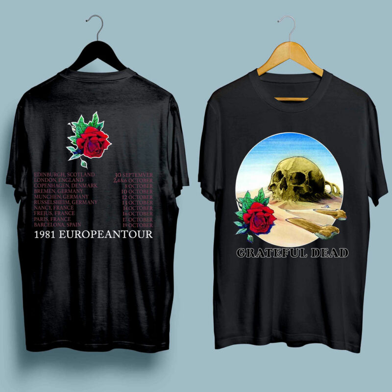 Grateful Dead European Tour Front 4 T Shirt