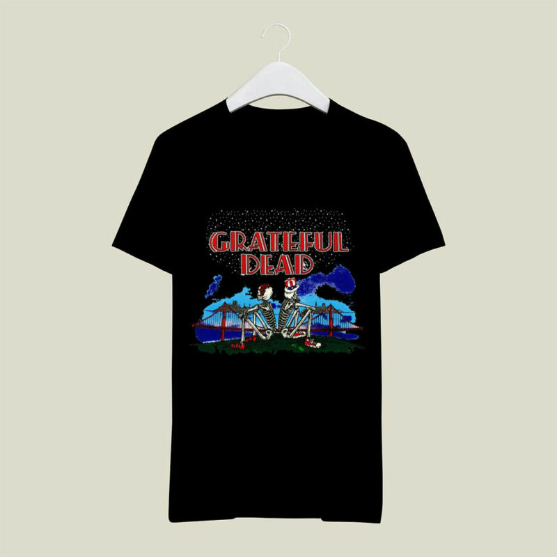 Grateful Dead Reckoning 80S Rock Concert Tour Vintage 1981 Front 4 T Shirt