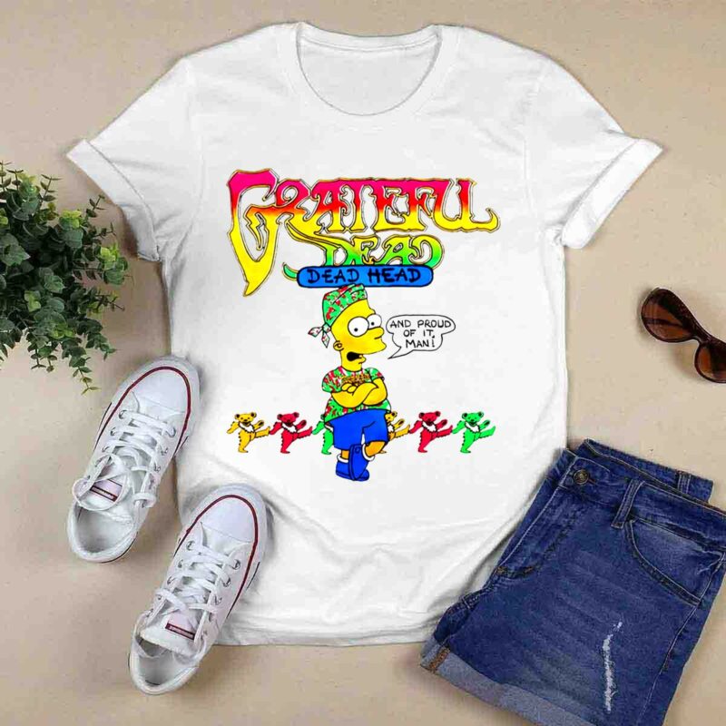 Grateful Dead Deadhead Simpsons 5 T Shirt
