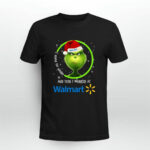 Grinch Santa Claus I Used to Smile and Then I Worked at Walmart Christmas 2 T Shirt