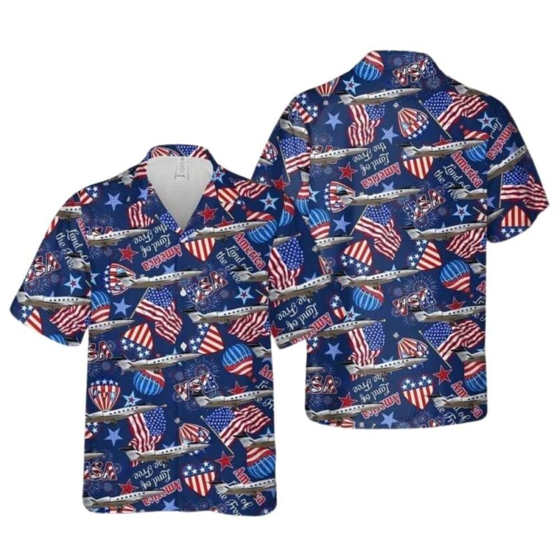 Gulfstream 4th of july hawaiian shirt 1