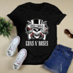 Guns N Roses Skull 3 T Shirt