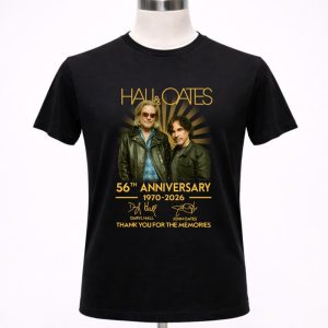 Hall and Oates 56th Anniversary 1970 2026 Thank You For The Memories Signature 1 T Shirt.jpg