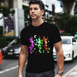 Halloween Dancing Skeleton Neon Shirt
