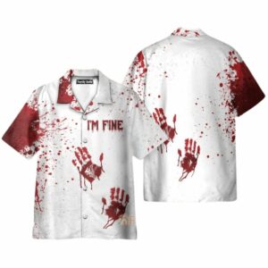 Halloween Blood Splatter Hawaiian Shirt