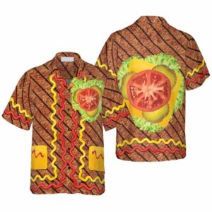 Halloween Burger Costume Hawaiian Shirt