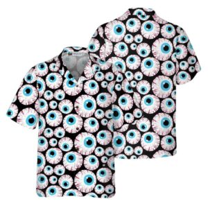 Halloween Creepy Eyeballs Hawaiian Shirt