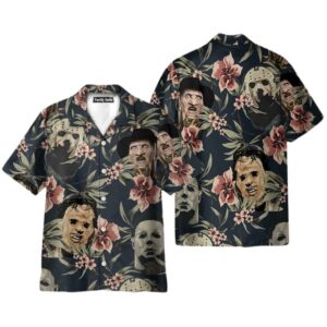Halloween Friends Horror Character Movie Hawaiian Shirt
