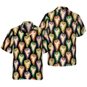 Halloween Ghosts Pattern Hawaiian Shirt