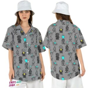 Halloween Lock Shock Barrel Nightmare Before Xmas Hawaiian Shirt