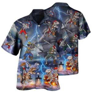 Halloween Pirate Skeleton Scary Hawaiian Shirt