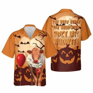 Halloween Ready Red Angus Hawaiian Shirt