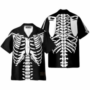 Halloween Skeleton Costume Hawaiian Shirt
