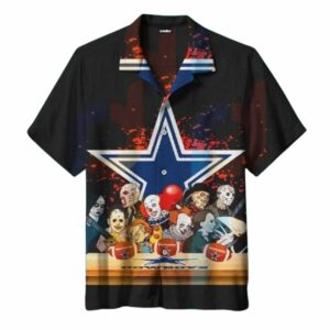 Halloween Themed Dallas Clown Hawaiian Shirt