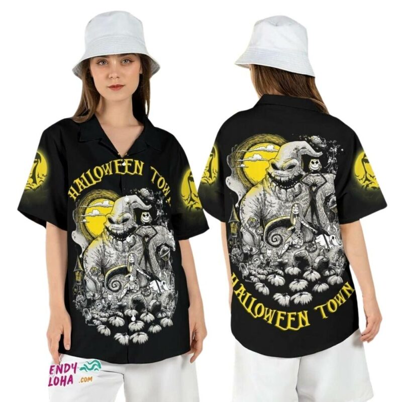 Halloween town nightmare before christmas boogieman hawaiian shirt 1