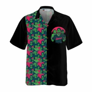 Halloween Zombie Walking Out Hawaiian Shirt