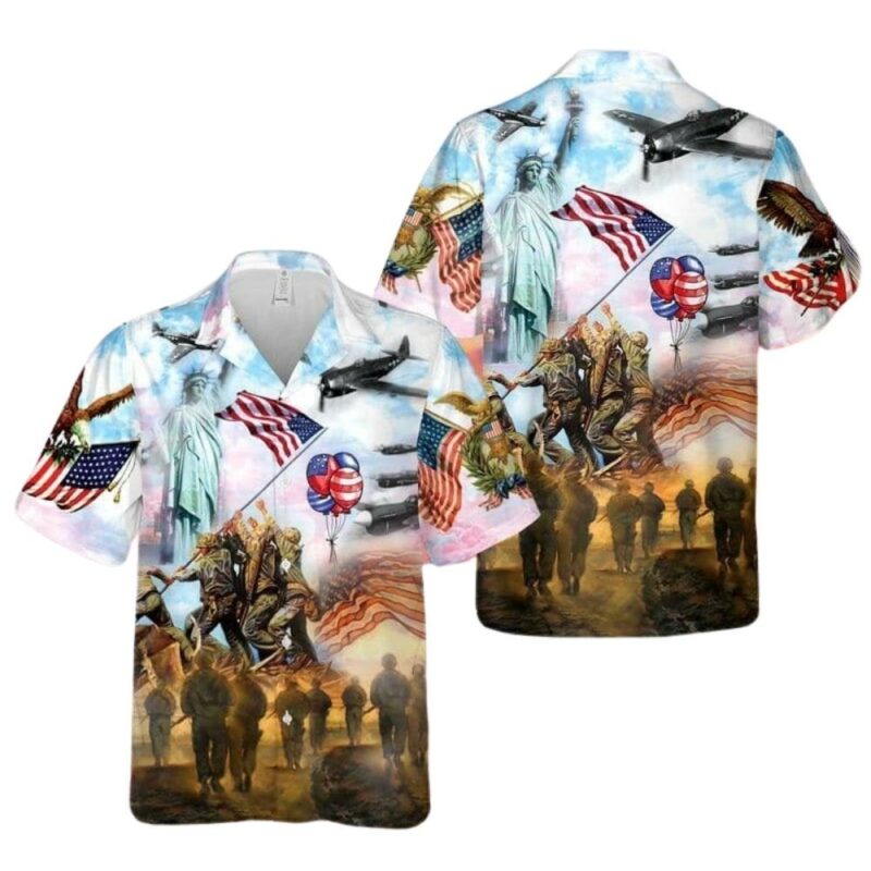 Happy independence day 4th of july hawaiian shirt 1