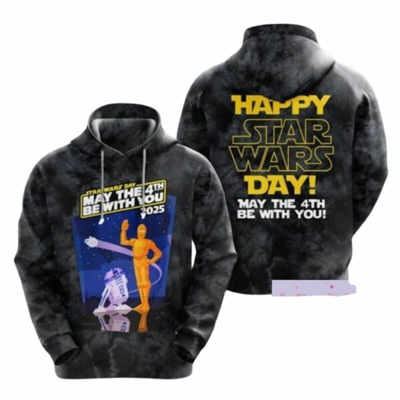 Happy star wars day may the 4th be with you 3d hoodie 2025 3d hoodie 1